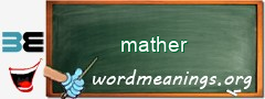 WordMeaning blackboard for mather